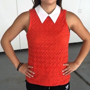 Collared tank top